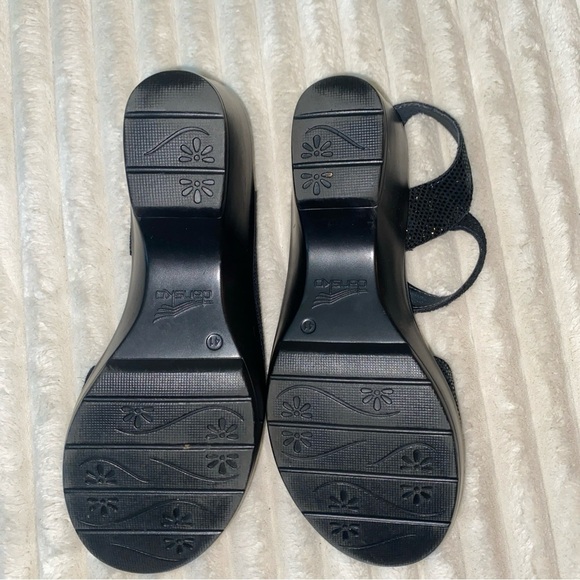 Dansko Black Buckle Sandals - Picture 5 of 7